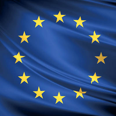 Drapeau de l'Union Européenne symbole des RGPDs